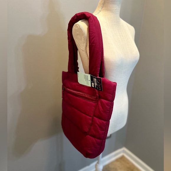 NWT HOT PINK PUFFER TOTE - Picture 7 of 8